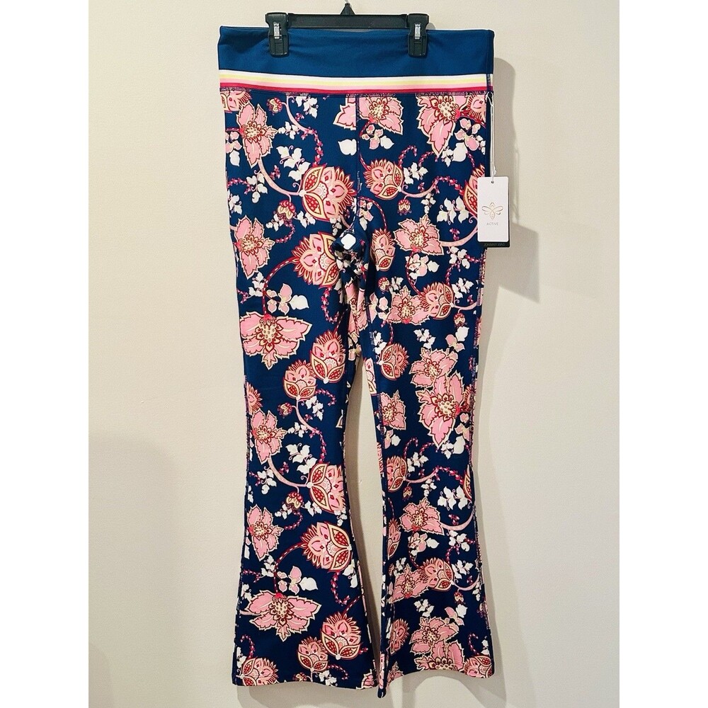 Johnny Was Bee Active Baby Bell Montreux Yoga Pants Size XL NWT $210 RETAIL!